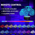 3D 16 Tractor Night Light for Kids, Truck Lover Gifts for Boy Teen, LED Illusion Lamp with Remote & Color Changing