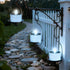 6 Pack Cool White Flickering Outdoor Waterproof Solar Powered Electric Candles, Solar LED Rechargeable Flameless Votive