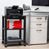 Mind Reader 2 3 Compact Rolling Printer Cart, Utility Stand with Wheels and Drawer, Space Saving Printer Stand for Home