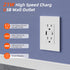 CIRKULYX Kit,2 Outlets,7.8ft Outlet Relocation Kit,in Wall Cable Management AC+USB-A+USB-C,Power Relocation Kit