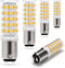 BA15D 120 Volt Double Contact LED Bulbs, 50-75 Watt Replacement, T3/T4/C7/S6, 2700K Soft Warm White, 5W Non-Dimmable,