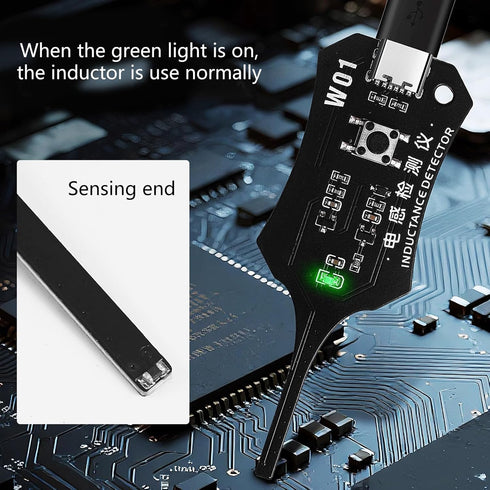 Generic W01 Inductor Tester for Mobile Phone Repair, Quick Fault Diagnostic Tool with LED Indicators, Universal