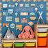 Let The Adventure Begin Motivational Bulletin Board Set, Let's Explore Themed Cutouts for Teachers Students Decor