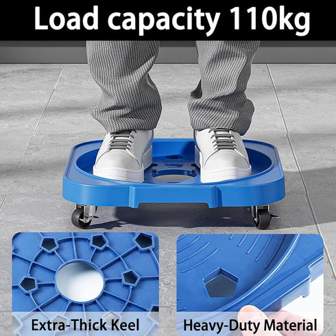 Generic 5 360-Degree Gallon Water Bottle Jug Caddy with Swivel Casters and Brake System, Bucket Wheels Rolling Stand