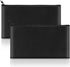 Hoiny 2 Pack Money Bags with Zipper, 11x6.1 Inch PU Leather Cash Pouch,