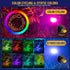 9 38 2 Pack Kyosho Solar Color Spot Lights Outdoor, Lighting Modes Halloween Christmas Lights, LEDs Color Changing