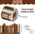 65ft BeYumi Vintage Bookshelf Border Trim - Back to School Retro Brown Books Rolled Border Trim Bookshelf Bulletin