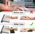 iFine Upgrade Enlarged Memory Foam Set Keyboard Ergonomic Mouse Wrist Rest Pad and Gel Cushion Support for Computer,