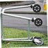 2pcs Shopping Cart Replacement Wheels Collapsible Utility Trolley for Folding Carts
