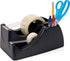 Officemate Recycled Heavy Duty Tape Dispenser, 2-in-1, Black, 1" and 3" Cores