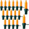 Bulk 60 Pcs Christmas LED Replacement Bulbs, Mini Christmas Tree Light Bulbs for Decorations (Orange)