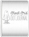 BookFactory Ghost Grid Dot Journal, Large Bullet Notebook, 120 Pages, 8.5'' x 11'' Wire-O