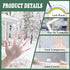 VOLLENC 170x200cm Window Insulation Film White Clear Window Film Uv Blocking Window Insulation Kit with Magic Tape Easy