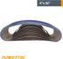 POWERTEC 4 x 36 Inch Zirconia Sanding Belts, 36 Grit for Bench Sander, Woodworking, Metal Grinding, 3PK