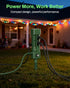 BN-LINK 100FT 6 6ft 1875W/15A,Christmas Outdoor Power Stake Timer, Wireless Remote Control, Dusk to Dawn Sensor