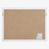 Navaris Framed Fabric Bulletin Board - 18 x 24 inches Plush Jewelry Organizer Pinboard for Wall