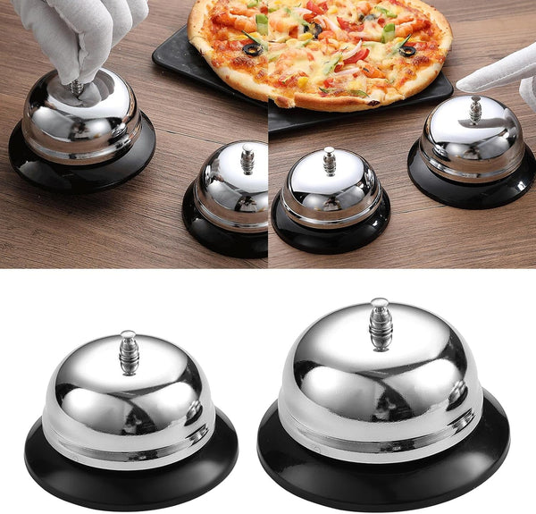 GREYWAWA Counter, Metal Anti-Rust Desktop Call Bells Customer Service Bells Pet Training Bells Kitchen Tool For Table