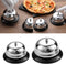 GREYWAWA Counter, Metal Anti-Rust Desktop Call Bells Customer Service Bells Pet Training Bells Kitchen Tool For Table