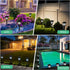 12-Pack IP44 Solar Walkway Lights,Solar Pathway Lights Outdoor, Auto Charge/Discharge Ground Lamp , Waterproof