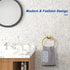 NearMoon Bath Towel Ring, Modern Round Stainless Steel Hand Towel Holder for Bathroom (Brushed Gold, 1 Pack)