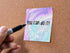 Sticky Notes 3 Pack 3"x3" 50 Sheets Per Pad, Blue Fantasy Glitter Design, Cute Funny Memo Note Pads