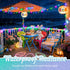 cshare 16.4ft 50LED Easter String Lights Battery Operated, Pastel Easter Lights with Timer White Wire Fairy Lights