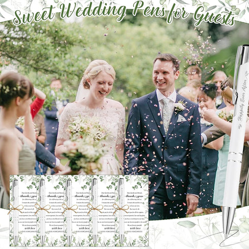 YOXIFUFA 30 Sets Wedding Favors for Guests Bulk Bridal Shower Pens Gifts Includes Retractable Ballpoint Pen