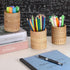 BTSKY 3 Pack Rattan Pen Cup, Handmade Desk Pencil Holders, Multi-Functional Woven Basket Organizer