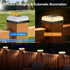 4x4 6-Pack, 3 4x4 3.5x3.5 Brightever Solar Post Cap Light Fence Post Solar Lights with Lighting Modes, Fits Vinyl/Wood