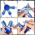 Connect Fittings Air Splitter, 1/4 Inch NPT 3-Way Manifold with 3 Brass Quick Couplers & Plug, Hex Style Hose