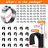 80PCS 1/2inch Stainless Steel Pex Cinch Clamp Rings plus 3/4inch Half Clamp J-Hook with Nails for Pex Tubing Pipe