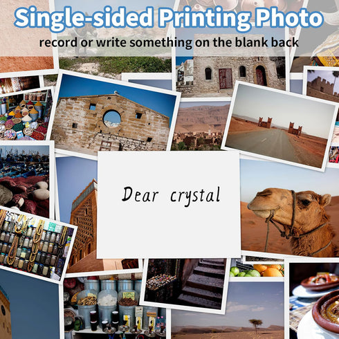 Reastar 60 4x6 5x7 8.5x11 inch Brochures(180gsm/48lb) Sheets Glossy Photo Paper, Inkjet Photo Printer Paper, Instant