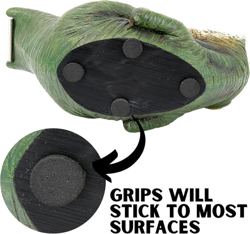 T Rex Dinosaur Novelty Tape Dispenser, Unique Office Desk Accessory, Funny Gag Gift for Coworkers, 6 x 3 x 4 Inches
