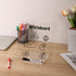 Mr. Pen Clear Acrylic Board with Stand, 10" x 10", 3 Dry Erase Markers, Acrylic White Board for Desk