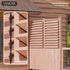 SANKINS 11 (49'') Deck Sunblind System Window Louver Kit, Louver Pergola Kits Pergola Brackets, Heavy-Duty Louver Kit