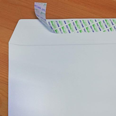 WINPAQ 6x9 White Open End Peel & Seal Envelopes, 250 Packs for Document Storage and Mailing