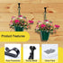 Dapute 30 Pack Outdoor String Light Hooks, Metal Steel Hooks for String Lights, Screw in Lights Clips for Light Wire