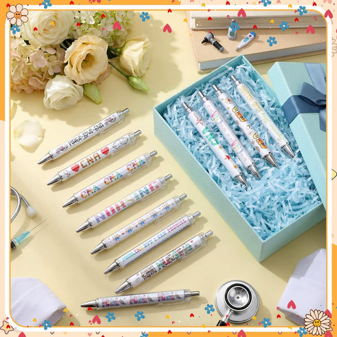 Motipuns 48 Pcs National Nursing Assistant Week Pens CNA Week Gifts Bulk Medical Assistant Nursing Essential Nurse