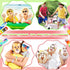 Batiyeer 50 Pcs Silicone Charm Bracelet for Kids, Adjustable Colorful Rubber Wristbands 7.08 Inch for School Party