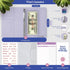 SOUL MAMA Budget Binder with Cash Envelopes - Purple Money Organizer for Cash, A6 Binder Cash Envelopes for Budgeting, Money Saving Binder with Rose Gold Stickers by SOUL MAMA