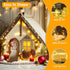 66Ft 200LED 8 Fairy Lights Plug in with Remote, Waterproof String Lights Outdoor & Indoor Modes with Timer, LED Twinkle