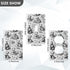 WELLDAY 1-Gang 4.50" 2.76", Toggle Light Switch Wall Plates, Bears Eating Honey Toggle Switch Wall Plate Cover