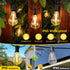 100FT 32 Dimmable 2700K A39 Bulbs Larkvue LED Outdoor String Lights, Waterproof Patio Lights with Shatterproof Hanging