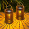 2-Pack Solar Lanterns Outdoor Hanging Portable Table Top Decorative Lamp DIY Lantern