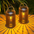 2-Pack Solar Lanterns Outdoor Hanging Portable Table Top Decorative Lamp DIY Lantern