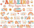 Groovy Bulletin Board Classroom Decorations, Amazing Things Happen Here Set for Back to School Wall Decor