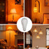 MXhme Bulbs 800LM 9W (60W Bulb,Dim,1800K-6500K,E26,2.4G,Warm Bulb Decor,2Bulb&1Remote Amber Sleep Light with Remote