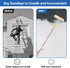 HpCuales Set 3pcs 9Inch (8FT Paint Roller Kit,Paint Roller Brush Stainless Steel Pole and Roller Covers,Multi-Function