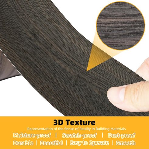 2.4 inch 15ft GSCIT Club Black Walnut Wallpaper, X Self Adhesive Wood Grain Repair Tape Walnut Repair Patch for Tables