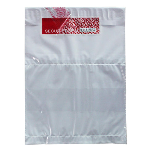 TamperSeals Group - 1 Roll Precut Serial Numbered Red Tamper Evident Security Tape, 48mm x 50m